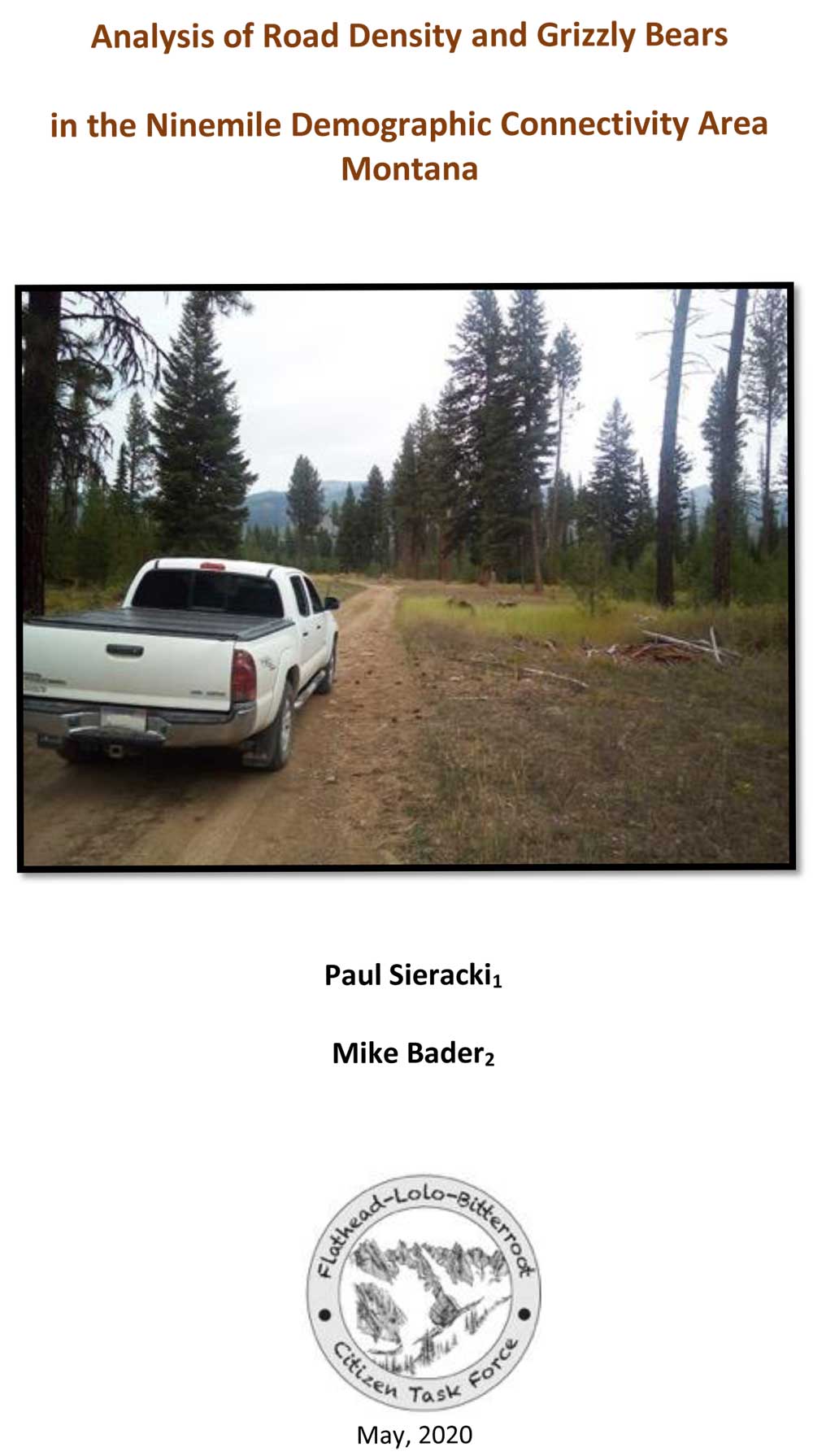 Road Density and Grizzly Bear in the Ninemile