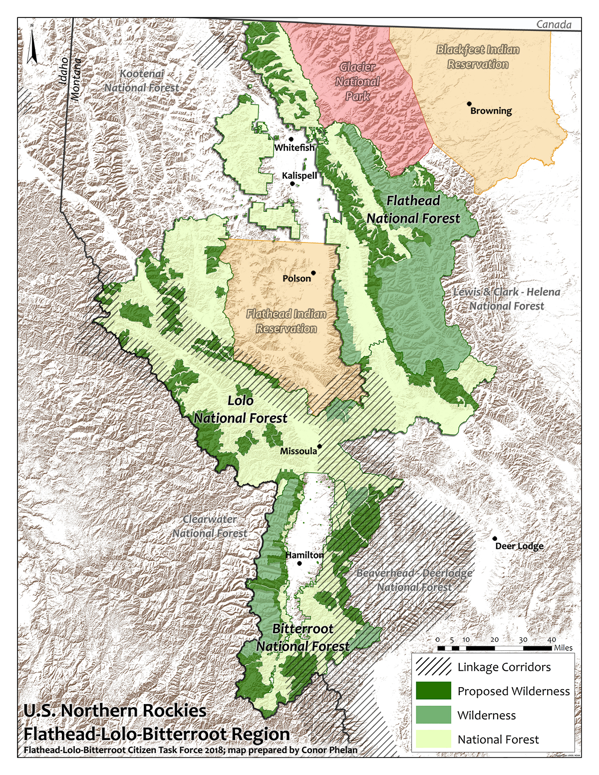 Flathead Lolo Bitterroot map small